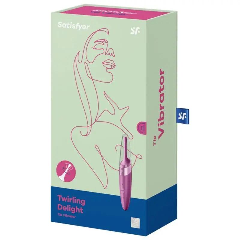 SATISFYER - TWIRLING DELIGHT ESTIMULADOR CLITORIS MORADO - Optelum