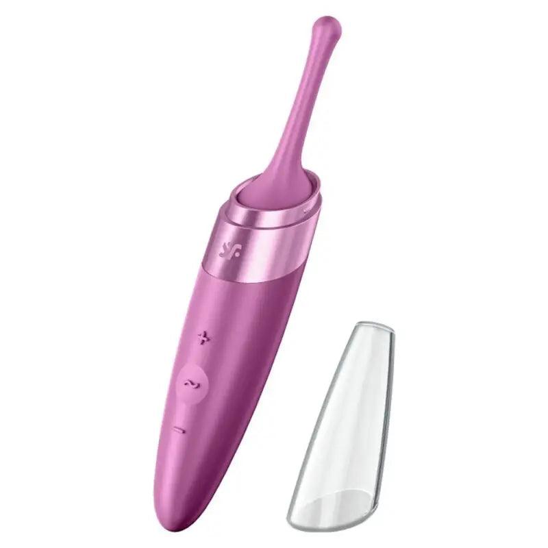 SATISFYER - TWIRLING DELIGHT ESTIMULADOR CLITORIS MORADO - Optelum