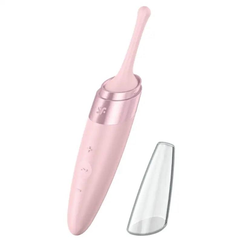 SATISFYER - TWIRLING DELIGHT ESTIMULADOR CLITORIS ROSA - Optelum