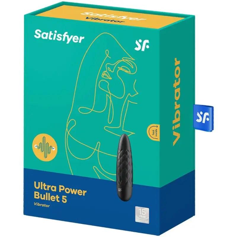 SATISFYER - ULTRA POWER BULLET 5 BALA VIBRADORA NEGRA - Optelum