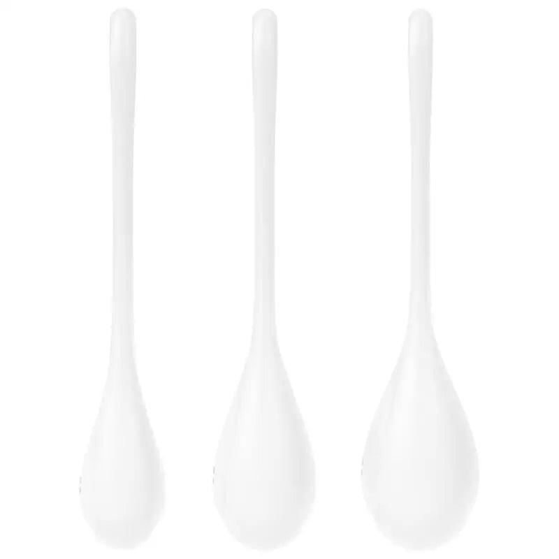 SATISFYER - YONI POWER 1 KIT DE ENTRENAMIENTO BLANCO - Optelum