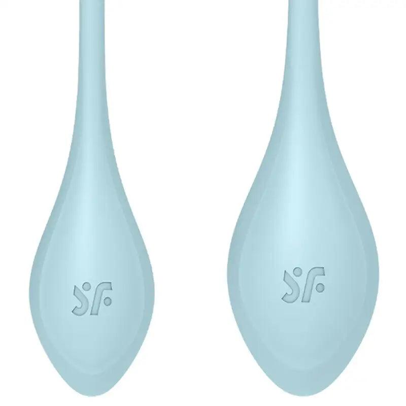 SATISFYER - YONI POWER 2 KIT DE ENTRENAMIENTO AZUL - Optelum