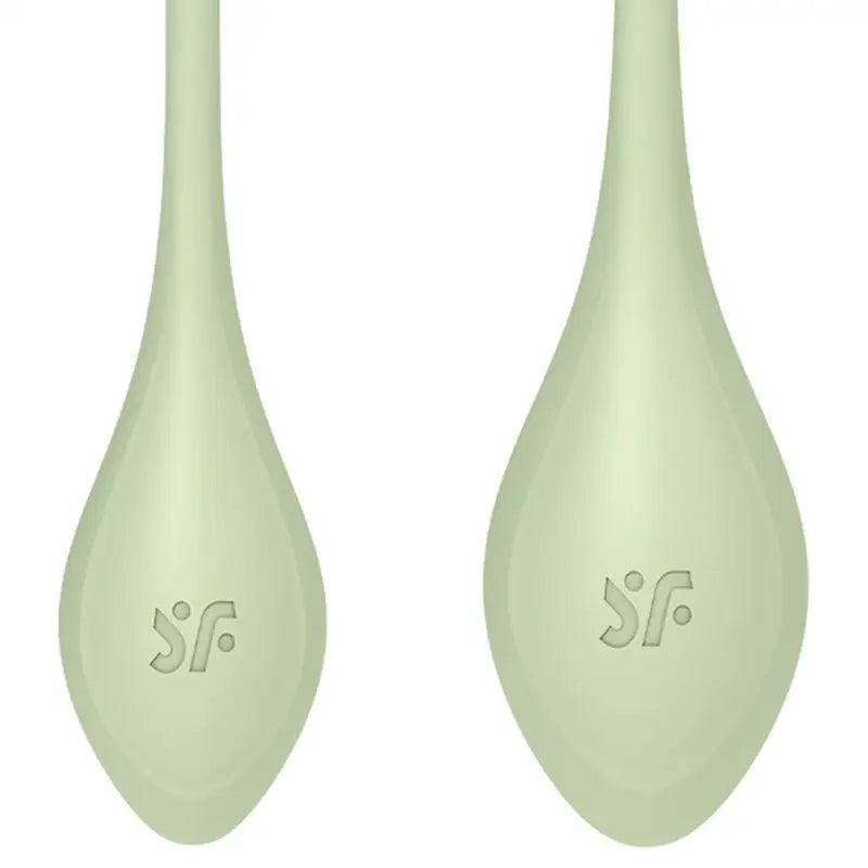 SATISFYER - YONI POWER 2 KIT DE ENTRENAMIENTO VERDE - Optelum
