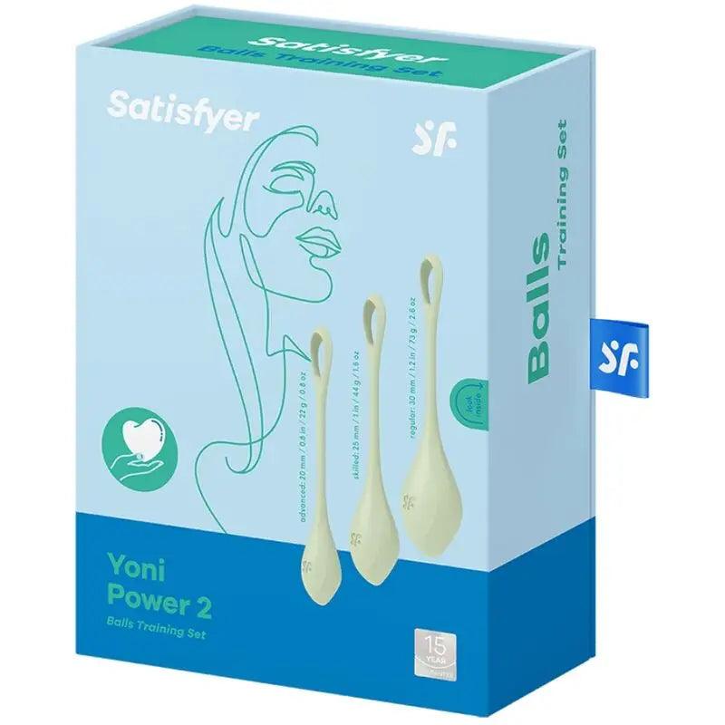 SATISFYER - YONI POWER 2 KIT DE ENTRENAMIENTO VERDE - Optelum