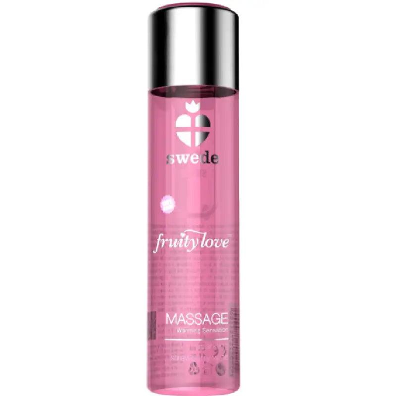 SWEDE - FRUITY LOVE ACEITE EFECTO CALOR FRESAS CON CHAMPAGNE 120 ML - Optelum