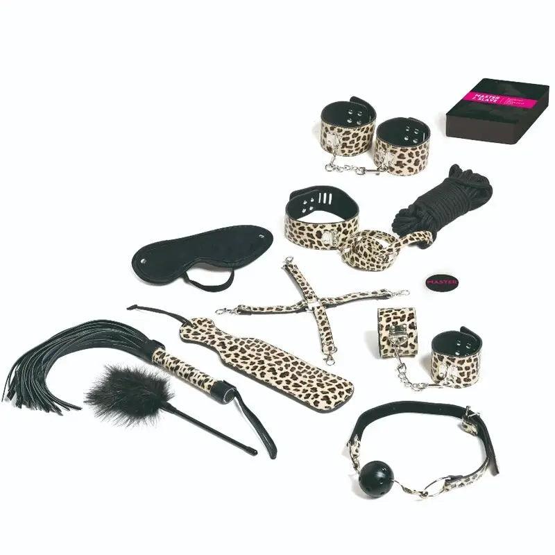 TEASE & PLEASE - JUEGO 13 ACCESORIOS BONDAGE - Optelum