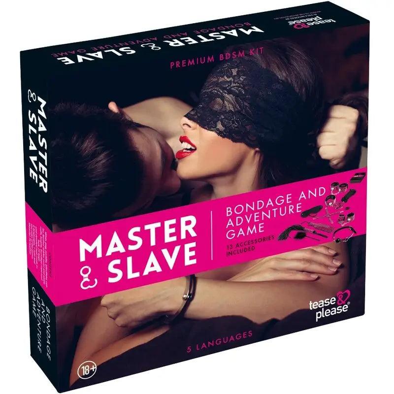 TEASE & PLEASE - JUEGO 13 ACCESORIOS BONDAGE MAGENTA - Optelum