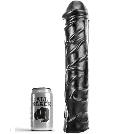 ALL BLACK - DILDO GIGANTE FISTING SUAVE 32 CM - Optelum