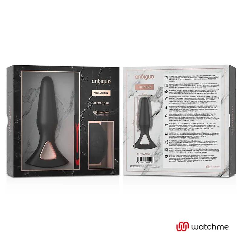 ANBIGUO - WATCHME CONTROL REMOTO VIBRADOR PLUG ANAL ALEXANDRU - Optelum