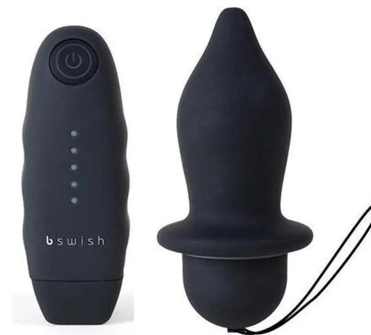 B SWISH - BFILLED CLASSIC VIBRATING PLUG BLACK - Optelum