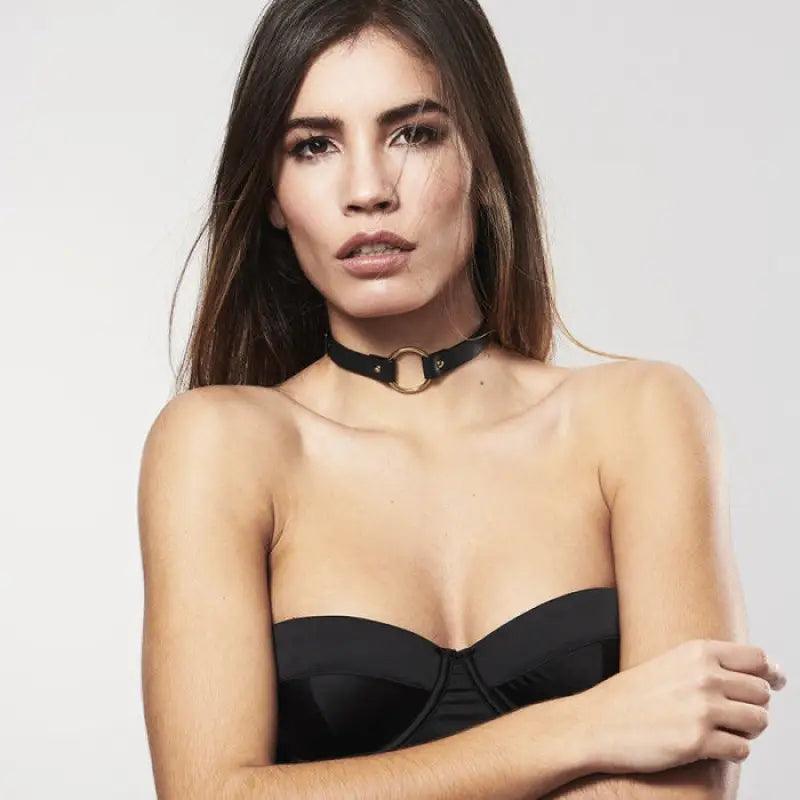 BIJOUX INDISCRETS MAZE - CHOKER NEGRO - Optelum