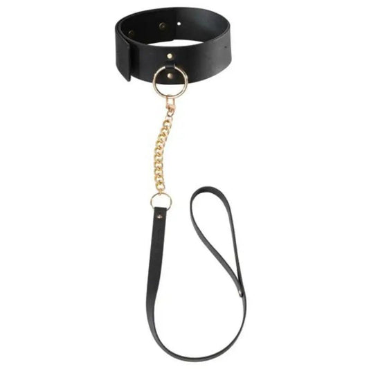 BIJOUX INDISCRETS MAZE - COLLAR CON CORREA NEGRO - Optelum