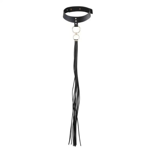BIJOUX INDISCRETS MAZE - COLLAR CON FLECOS NEGRO - Optelum