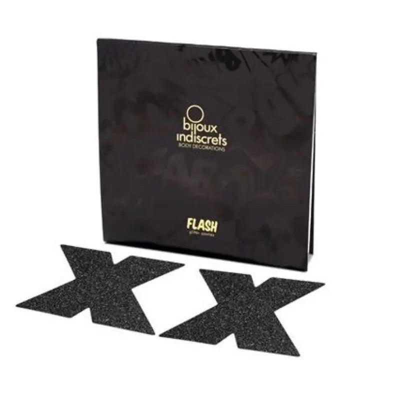 BIJOUX - INDISCRETS PEZONERAS FLASH CRUZ NEGRO - Optelum