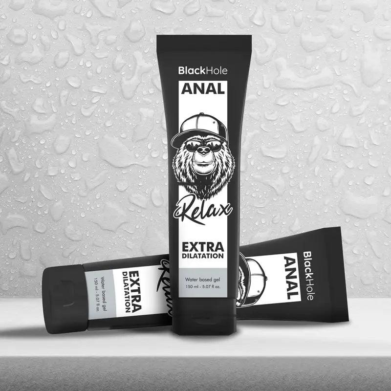 BLACK HOLE - GEL BASE AGUA DILATACION ANAL 150 ML - Optelum