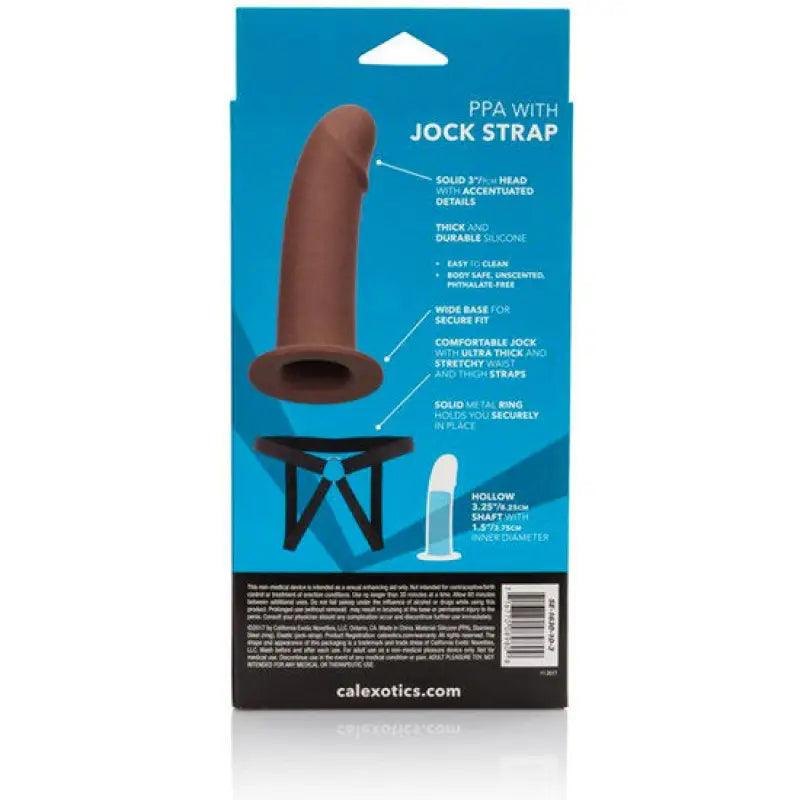 CALEXOTICS - ARNÉS CON DILDO HUECO MARRÓN - Optelum