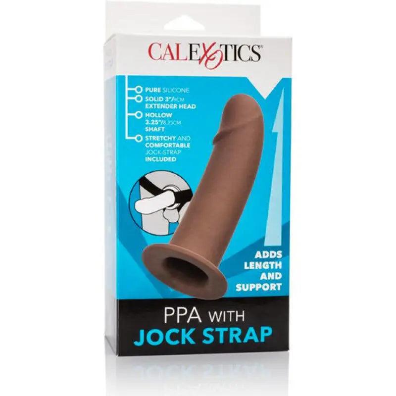 CALEXOTICS - ARNÉS CON DILDO HUECO MARRÓN - Optelum