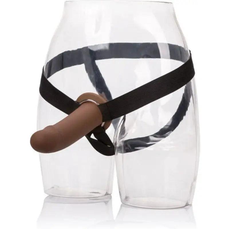 CALEXOTICS - ARNÉS CON DILDO HUECO MARRÓN - Optelum