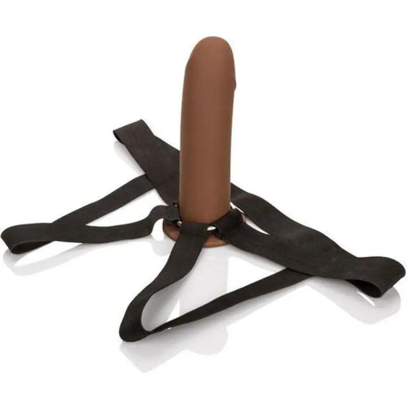 CALEXOTICS - ARNÉS CON DILDO HUECO MARRÓN - Optelum