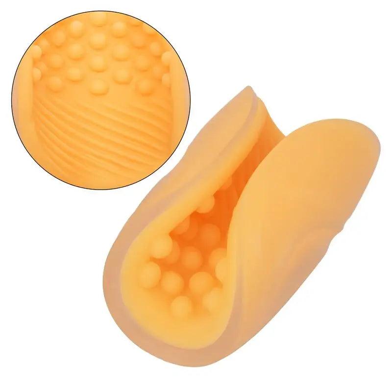 CALEXOTICS - BEADED GRIP MASTURBADOR TEXTURADO NARANJA - Optelum