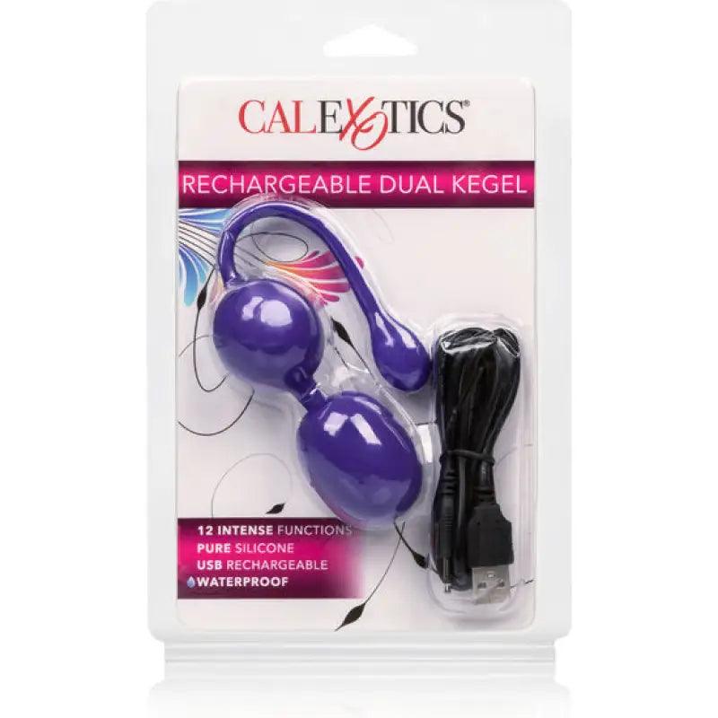 CALEXOTICS - BOLAS DUAL KEGEL RECARGABLES LILA - Optelum
