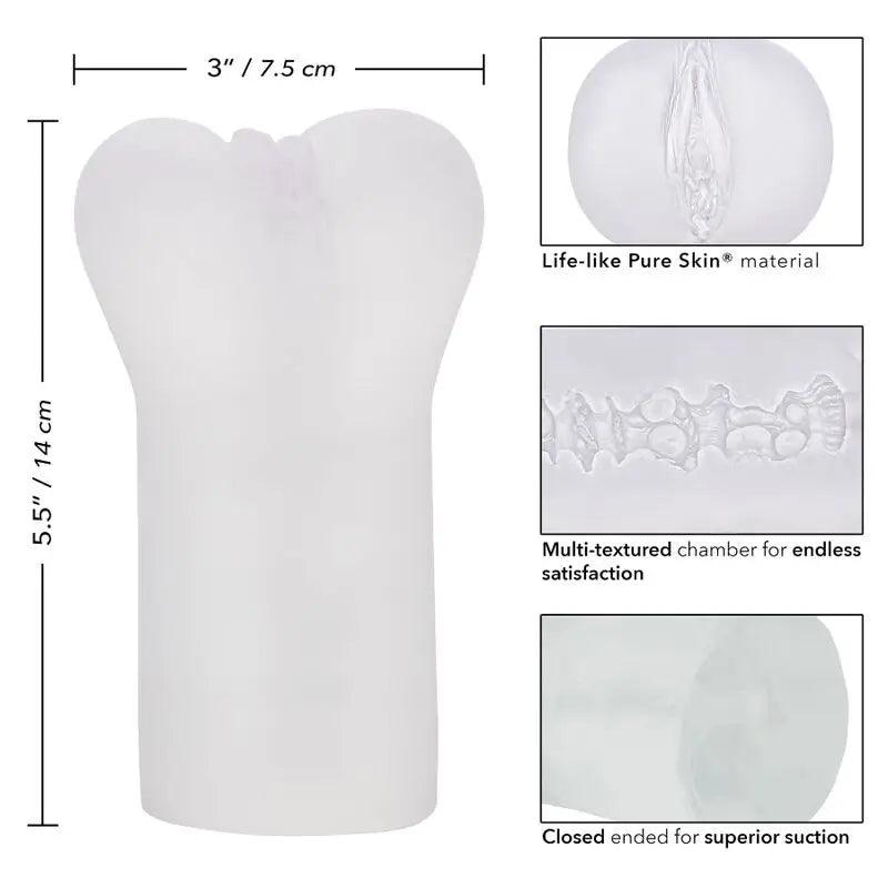 CALEXOTICS - BOUNDLESS VULVA MASTURBADOR TRANSPARENTE - Optelum