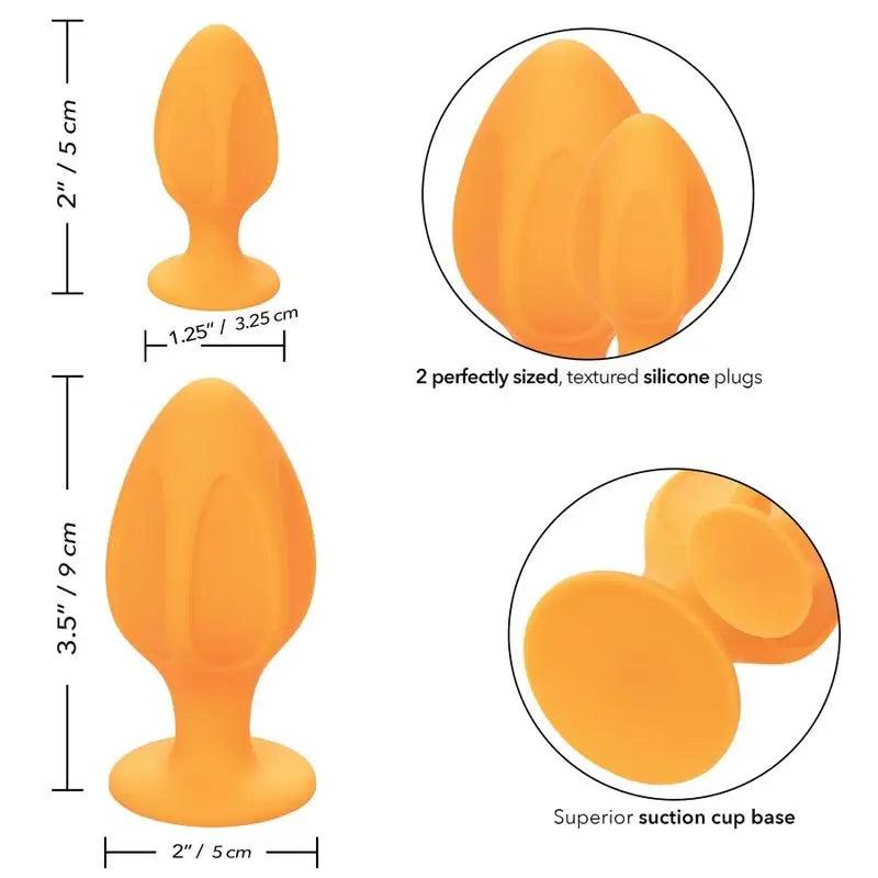 CALEXOTICS - CHEEKY PLUGS ANALES NARANJA - Optelum
