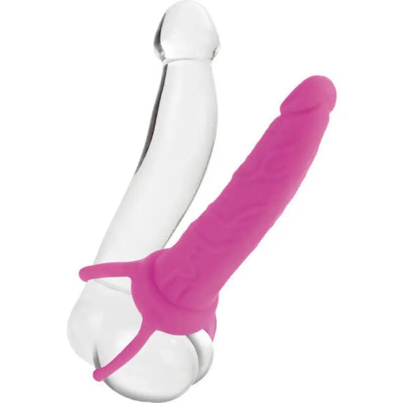CALEXOTICS - DUAL PENETRATOR DILDO CON ARNES ROSA - Optelum