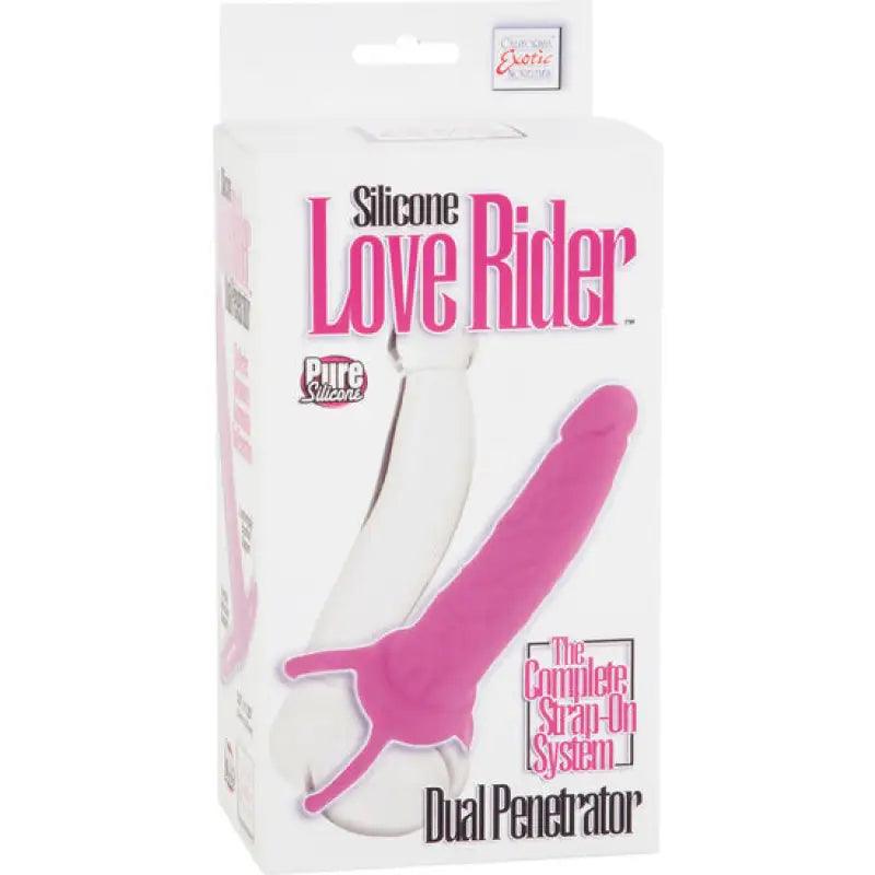 CALEXOTICS - DUAL PENETRATOR DILDO CON ARNES ROSA - Optelum