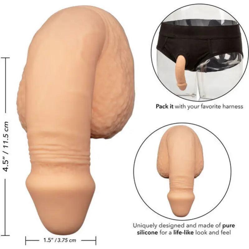 CALEXOTICS - PACKING PENIS PENE DE SILICONA 12.75CM NATURAL - Optelum