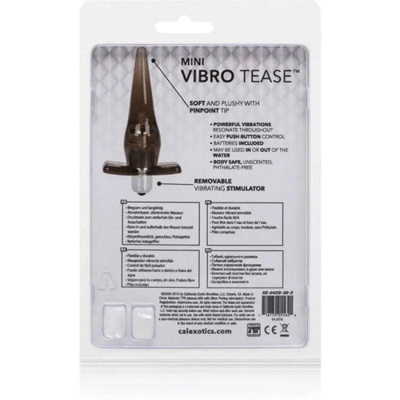 CALEXOTICS - PLUG MINI VIBRO TEASE VIBRADOR NEGRO - Optelum