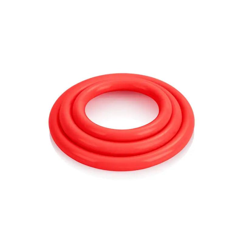 CALEXOTICS - SET TRES ANILLAS ERECCIÓN ROJO - Optelum