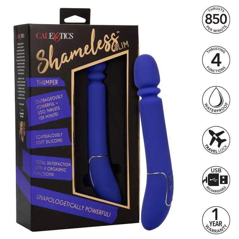 CALEXOTICS - SHAMELESS SLIM THUMPER MASAJEADOR AZUL - Optelum
