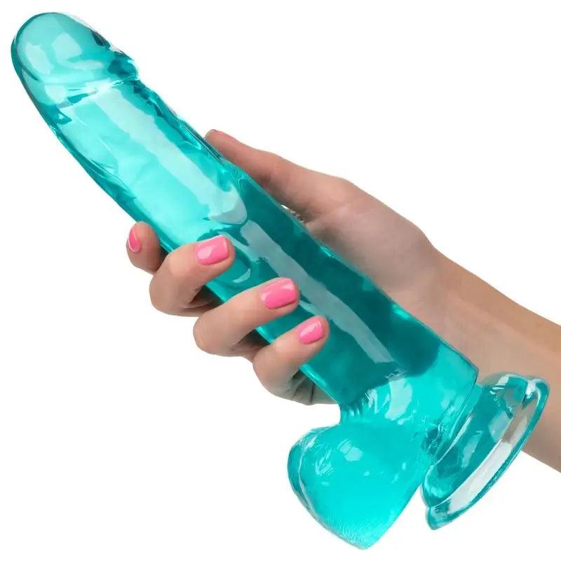 CALEXOTICS - SIZE QUEEN DILDO AZUL 20.3 CM - Optelum