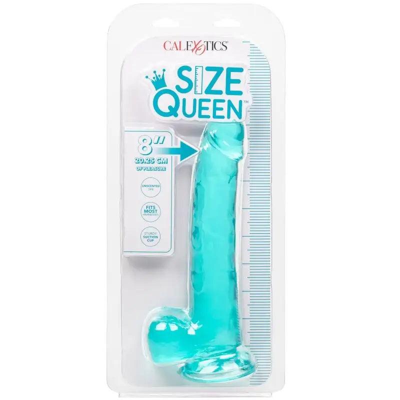 CALEXOTICS - SIZE QUEEN DILDO AZUL 20.3 CM - Optelum