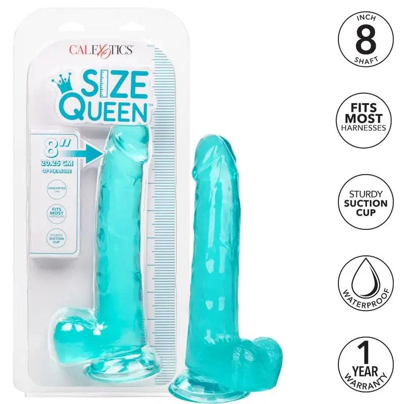 CALEXOTICS - SIZE QUEEN DILDO AZUL 20.3 CM - Optelum
