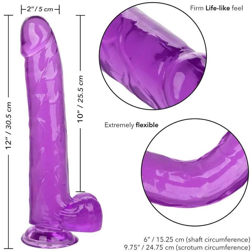CALEXOTICS - SIZE QUEEN DILDO LILA 25.5 CM - Optelum