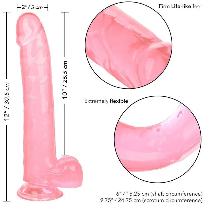CALEXOTICS - SIZE QUEEN DILDO ROSA 25.5 CM - Optelum