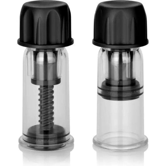 CALEXOTICS - VACCUM TWIST SUCCIONADORES PEZONES NEGRO - Optelum