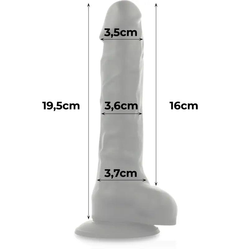 COCK MILLER - ARNES + SILICONA DENSITY ARTICULABLE COCKSIL NEGRO 19,5 CM - Optelum