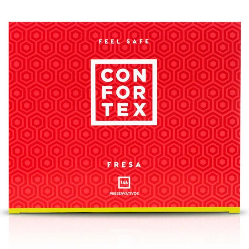 CONFORTEX - PRESERVATIVOS FRESA CAJA 144 UDS - Optelum