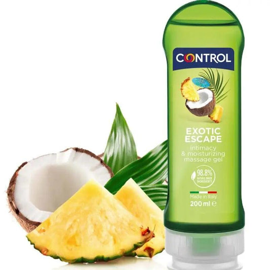 CONTROL - 2 EN 1 MASSAGE & PLEASURE EXOTIC 200 ML - Optelum