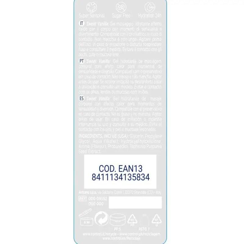 CONTROL - 2 EN 1 MASSAGE & PLEASURE MADAGASCAR SWEETNESS 200 ML - Optelum