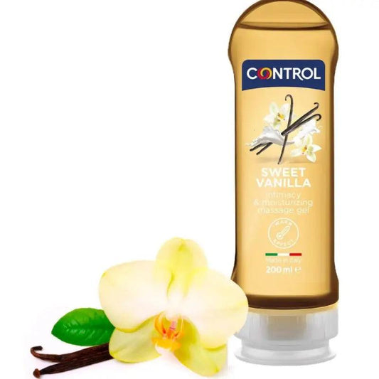 CONTROL - 2 EN 1 MASSAGE & PLEASURE MADAGASCAR SWEETNESS 200 ML - Optelum