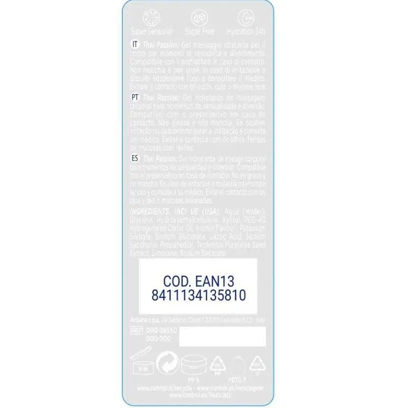 CONTROL - 2 EN 1 MASSAGE & PLEASURE THAI PASSION 200 ML - Optelum