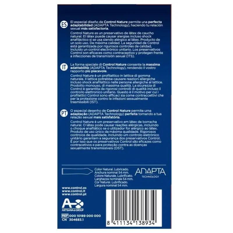 CONTROL - ADAPTA NATURE PRESERVATIVOS 24 UNIDADES - Optelum