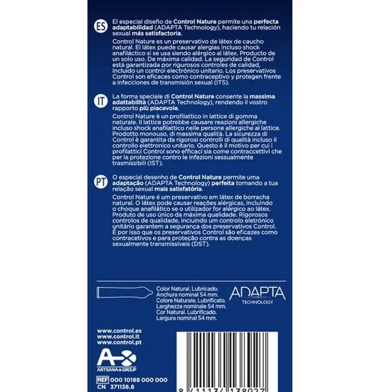 CONTROL - ADAPTA NATURE PRESERVATIVOS 6 UNIDADES - Optelum