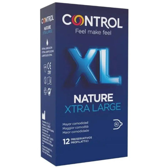 CONTROL - ADAPTA NATURE XL PRESERVATIVOS 12 UNIDADES - Optelum
