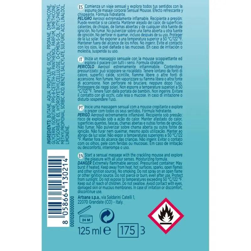 CONTROL - CREMA MASAJE MOUSSE SENSUAL WAVE 125 ML - Optelum