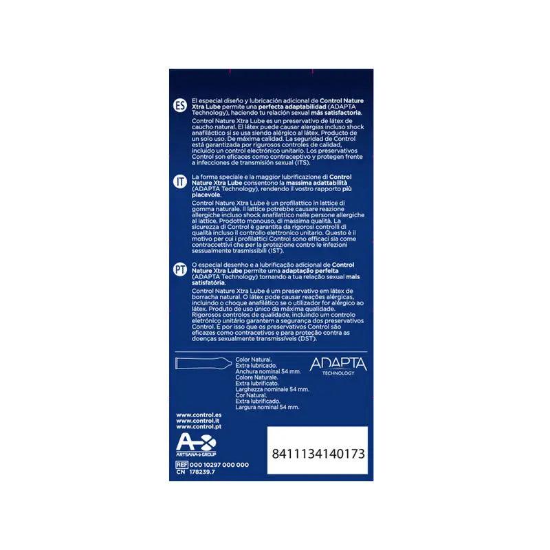 CONTROL - EXTRA LUBE PRESERVATIVOS 12 UNIDADES - Optelum